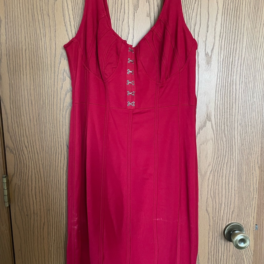 Womens body con dress with bust details
